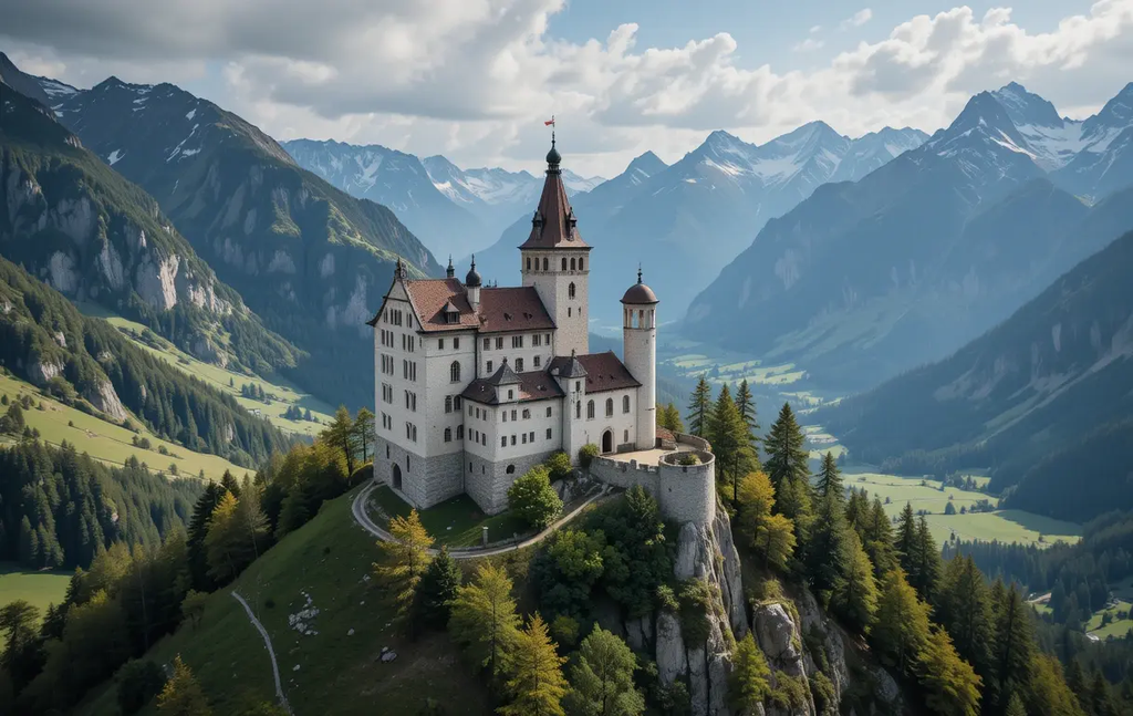 Charming Medieval Townscape My Store