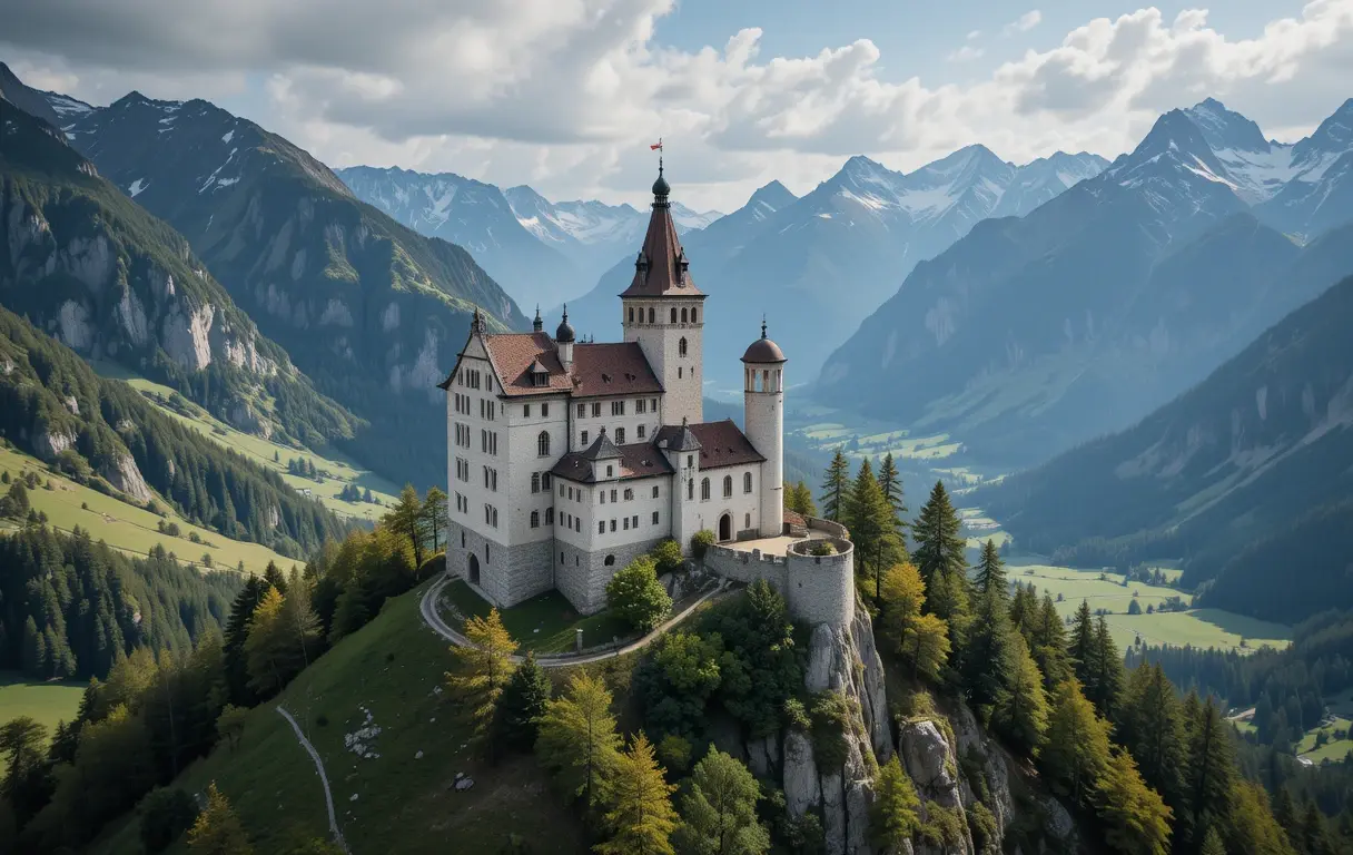 Charming Medieval Townscape My Store