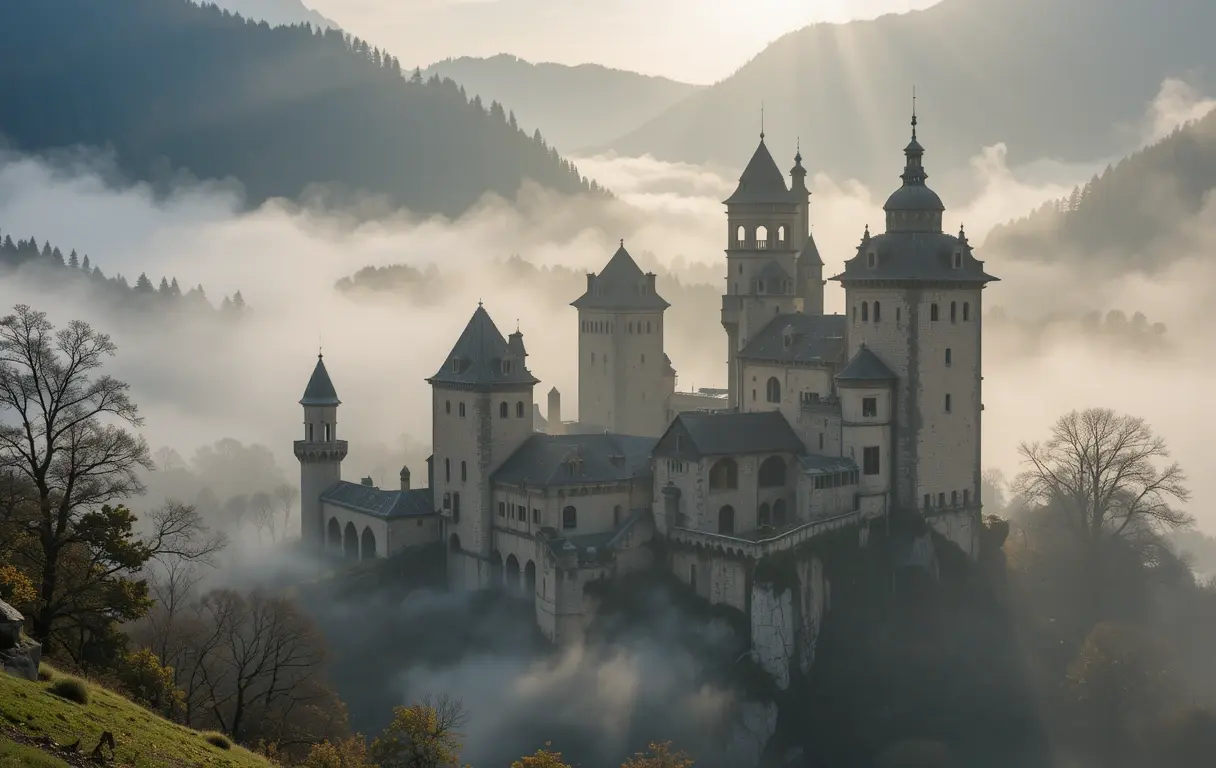 Charming Medieval Townscape My Store