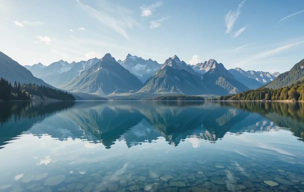 Serenity at Crystal Clear Mountain Lake My Store