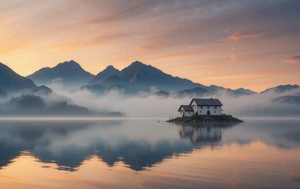 Majestic Peaks at Golden Hour My Store