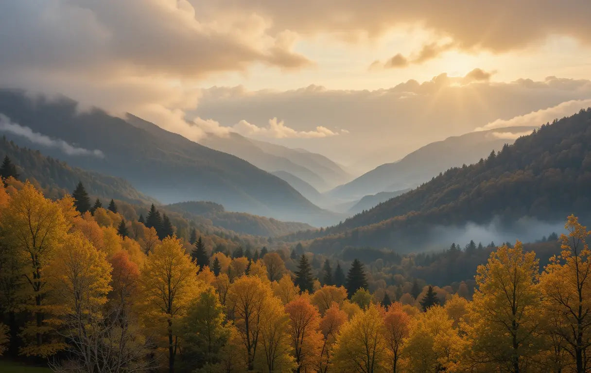 Alpine Meadow with Wooden Chalets My Store