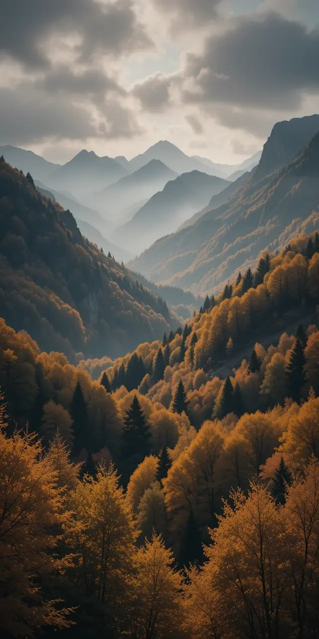 Alpine Meadow with Wooden Chalets My Store