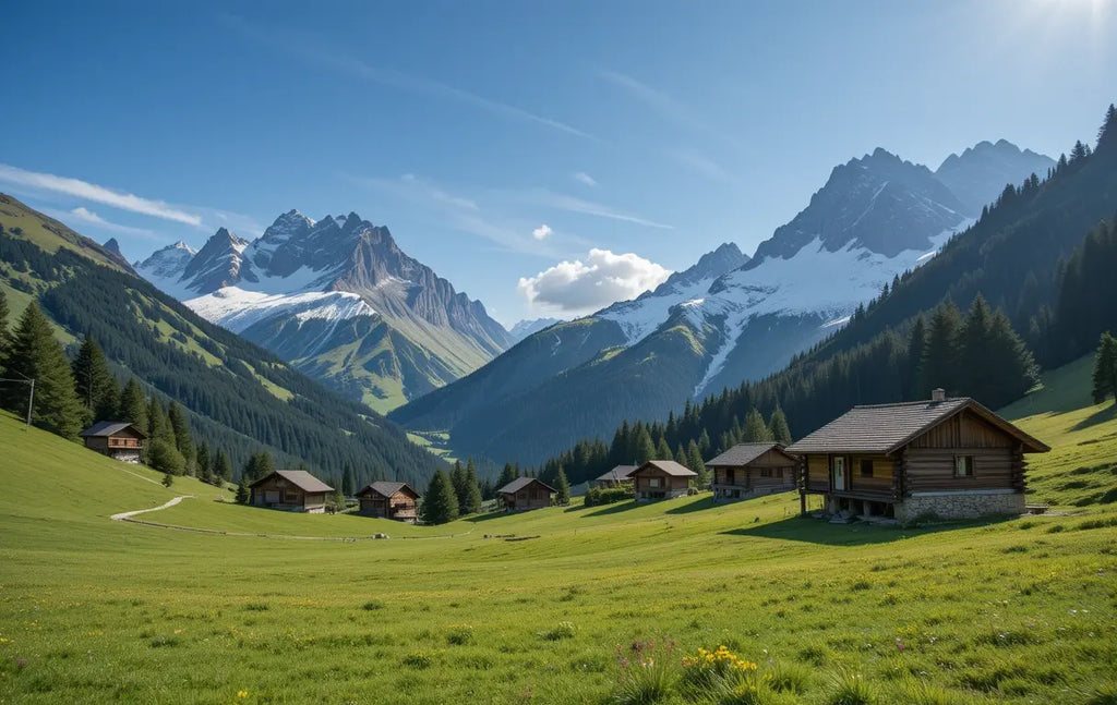 Snowy Mountain Range Under Clear Sky My Store