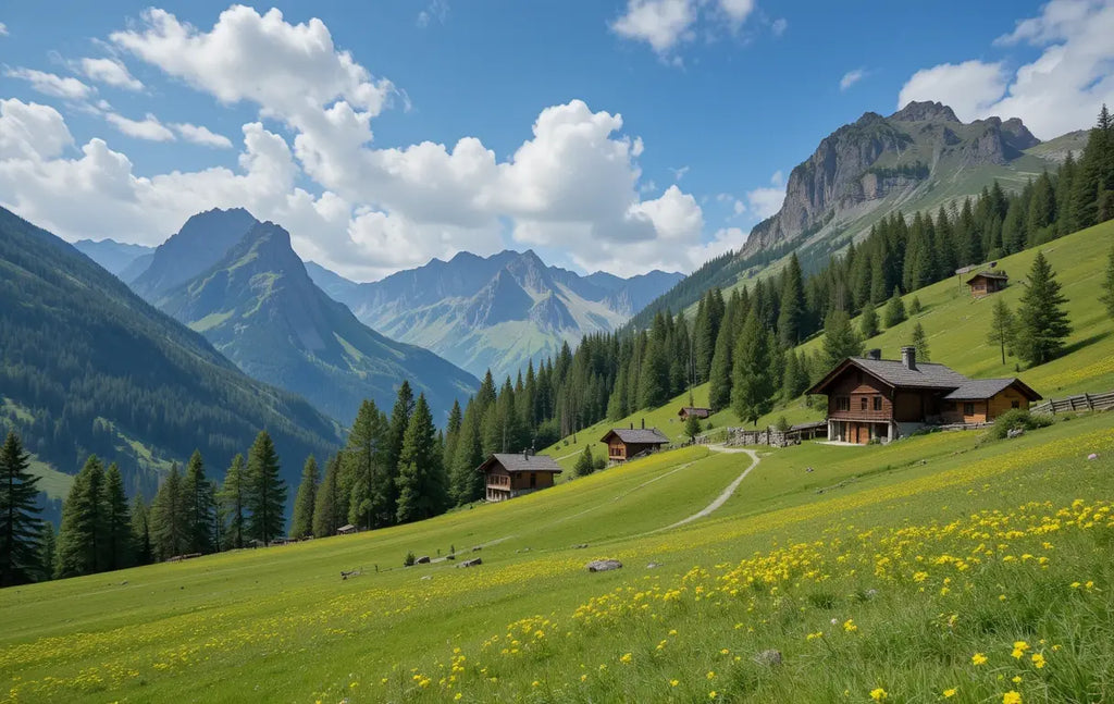 Snowy Mountain Range Under Clear Sky My Store