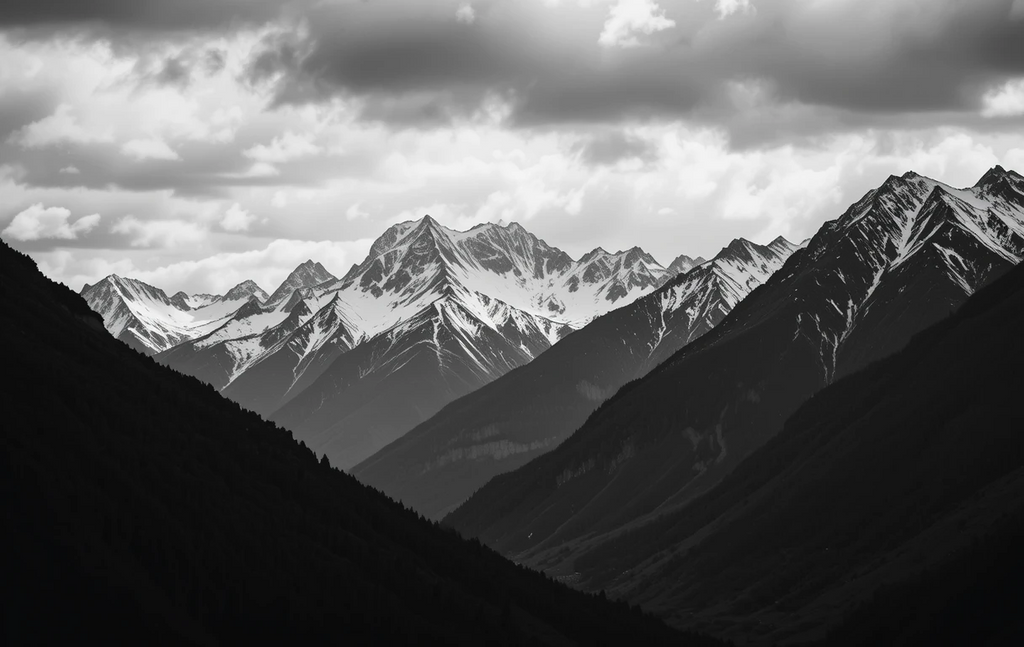 Snow-Capped Mountain Peak