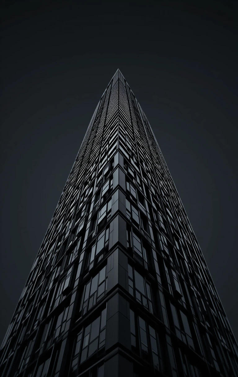 Modern Glass Skyscraper from Below