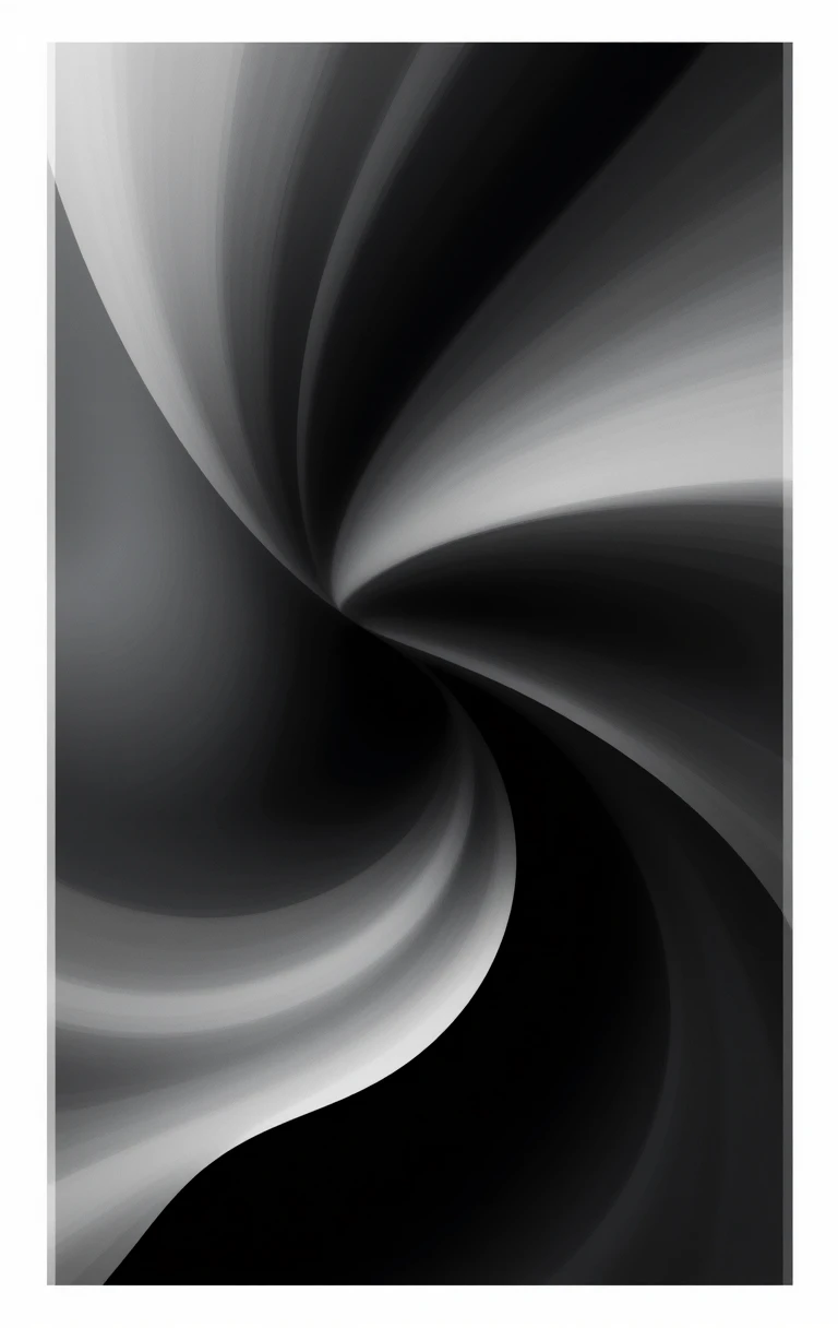 The abstract intersecting black metal beams with strong contrast and depth