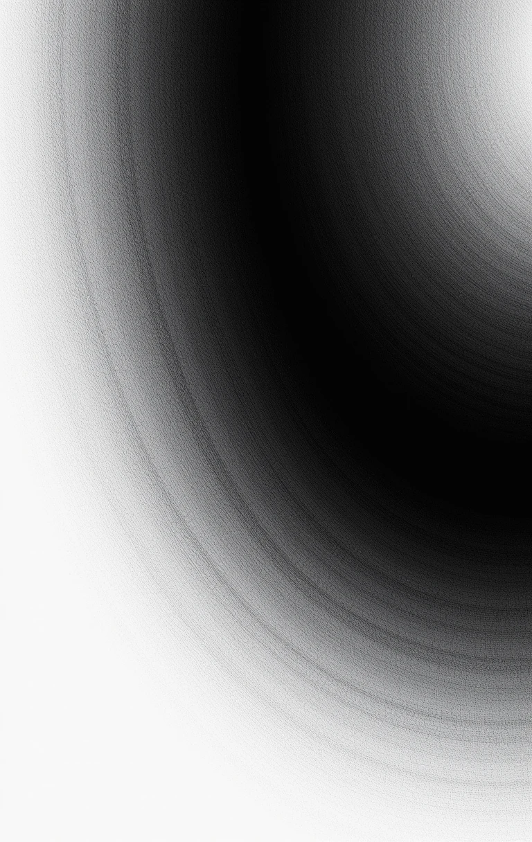 The soft fade from white to deep black with subtle texture