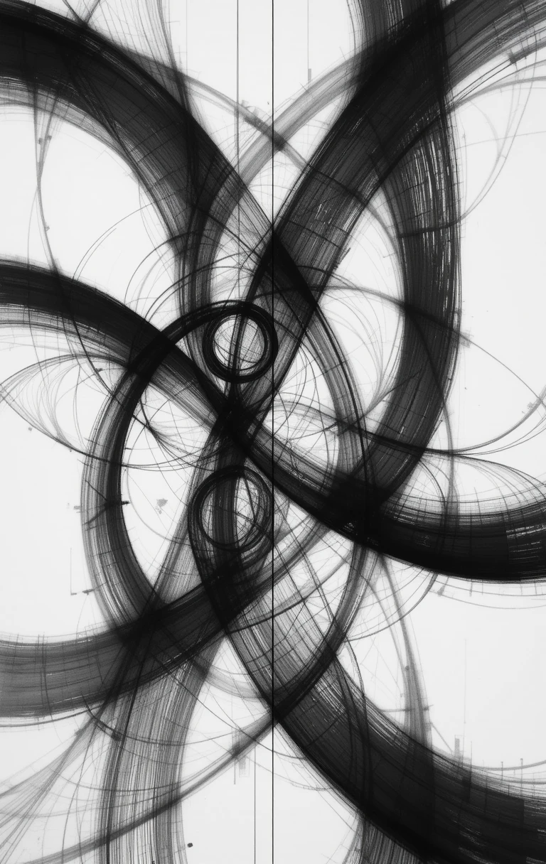 The hypnotic circular rings pulling toward a bright center