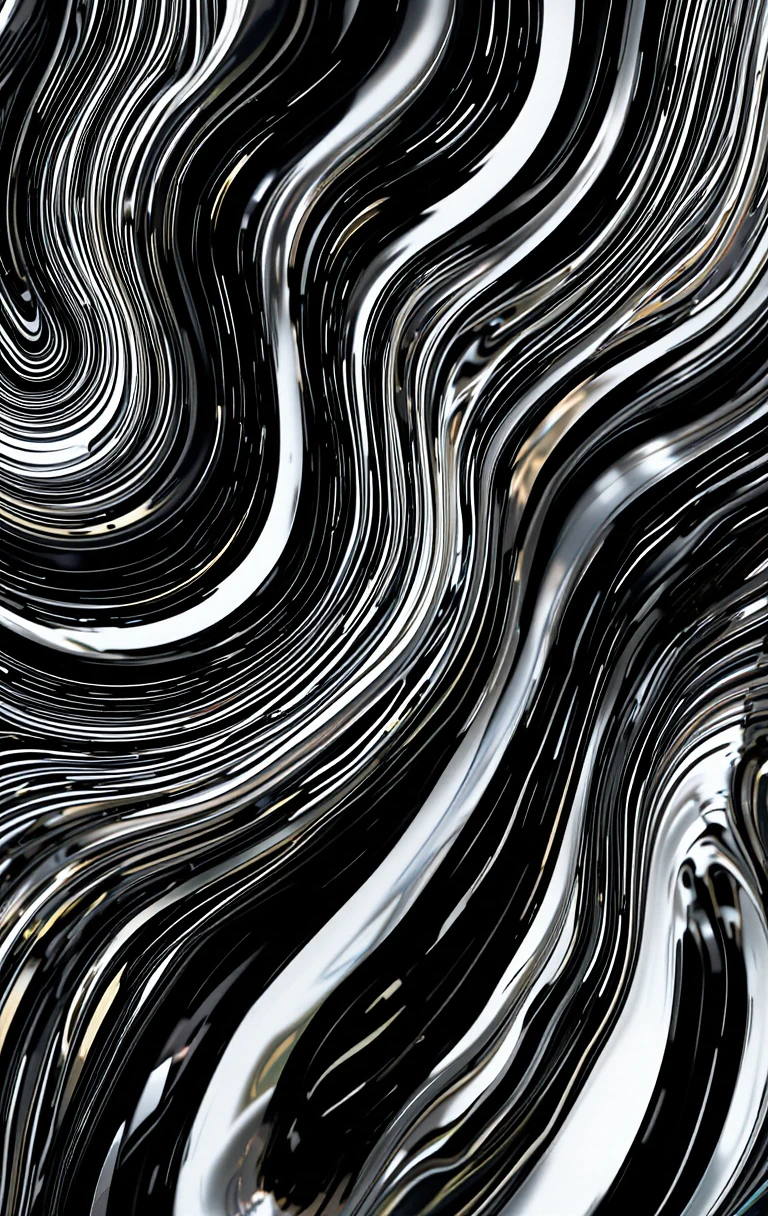 The interlocking dark rings with delicate threads.