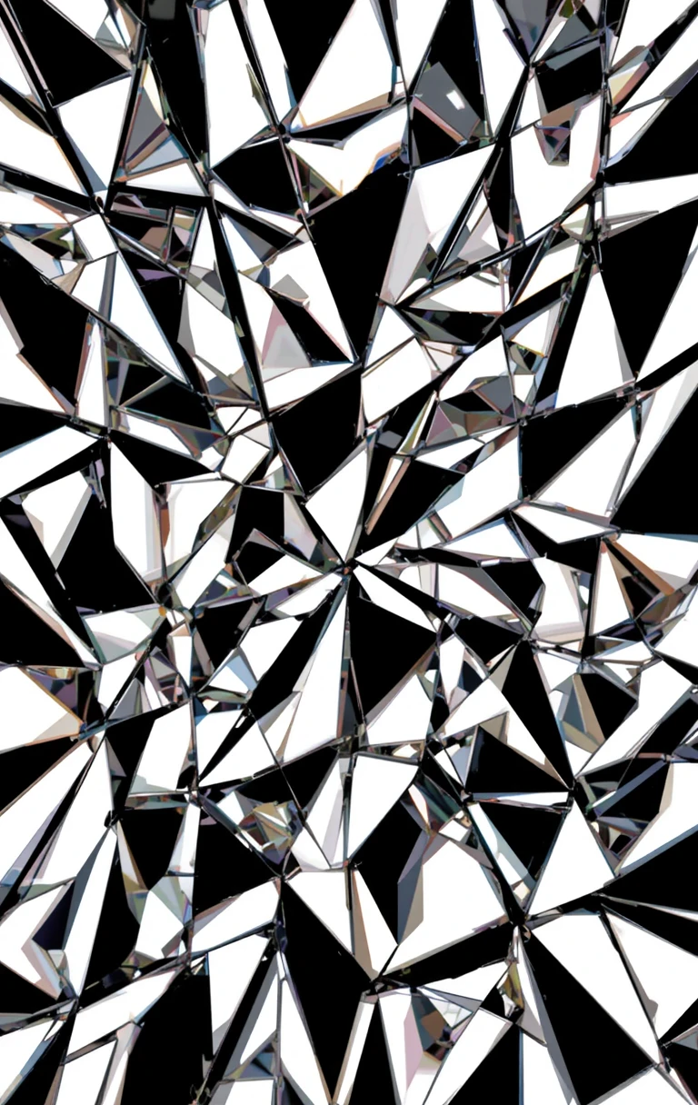 The broken glass/mirror fragments