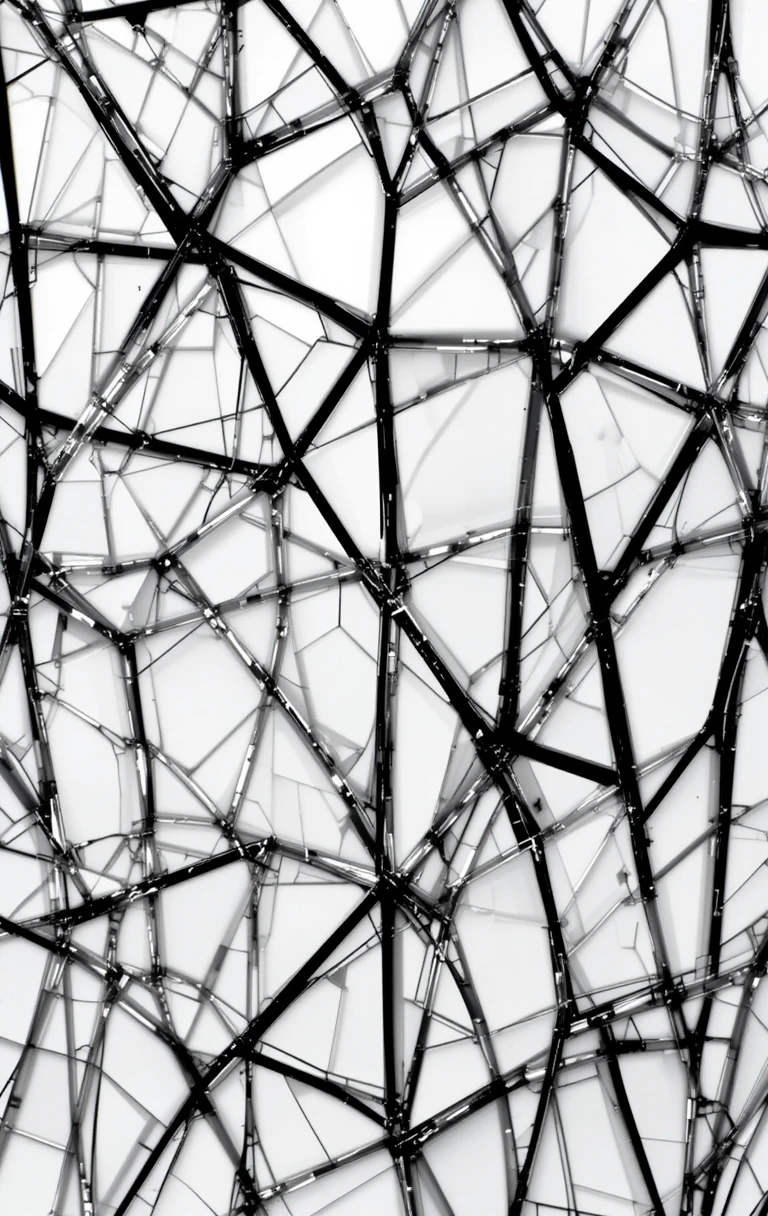 The broken glass/mirror fragments