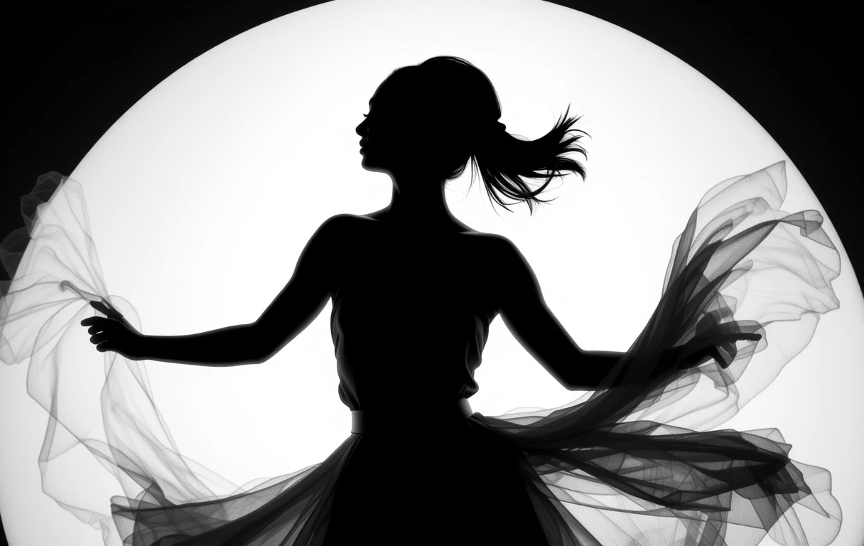 The dancing silhouette