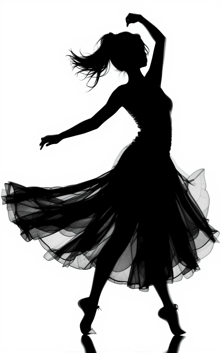 The dancing silhouette