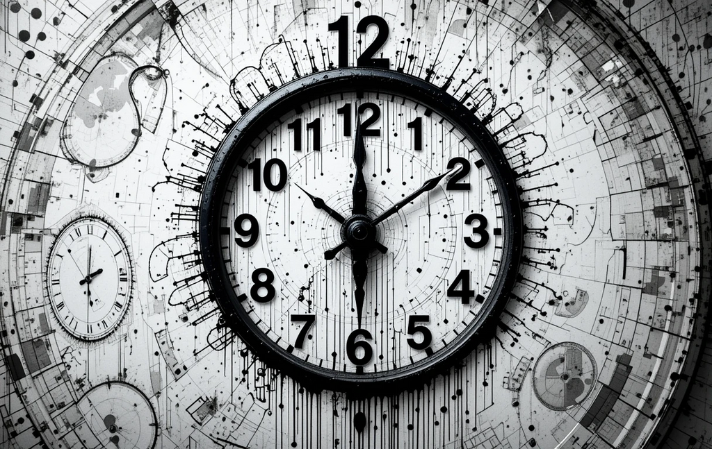 The surreal melting clock composition