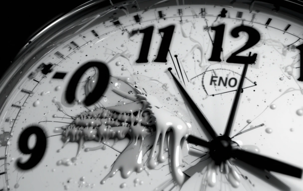 The surreal melting clock composition