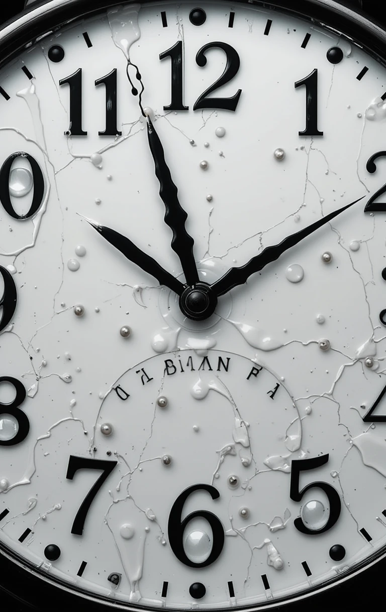 The surreal melting clock composition
