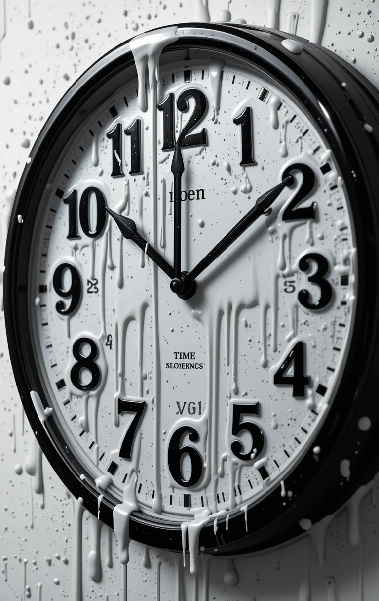 The surreal melting clock composition