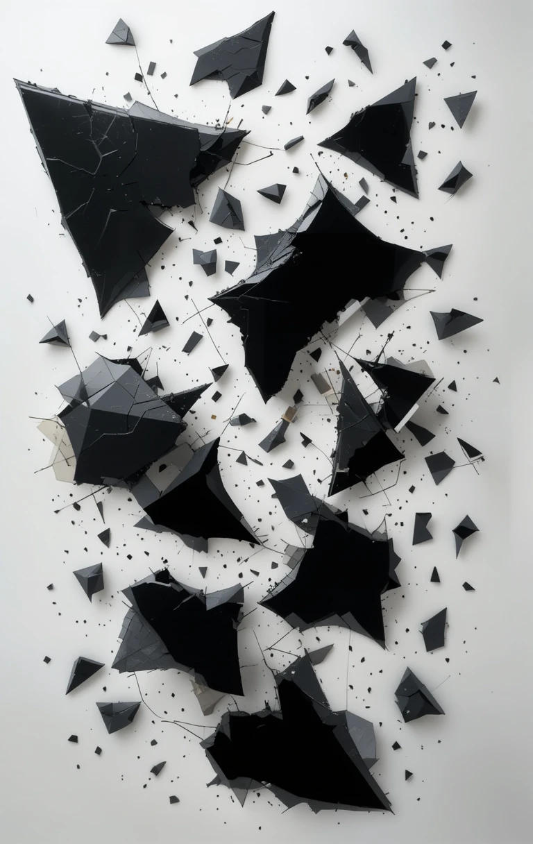 Diagonal crisscrossing black beamsIntersecting Shadows