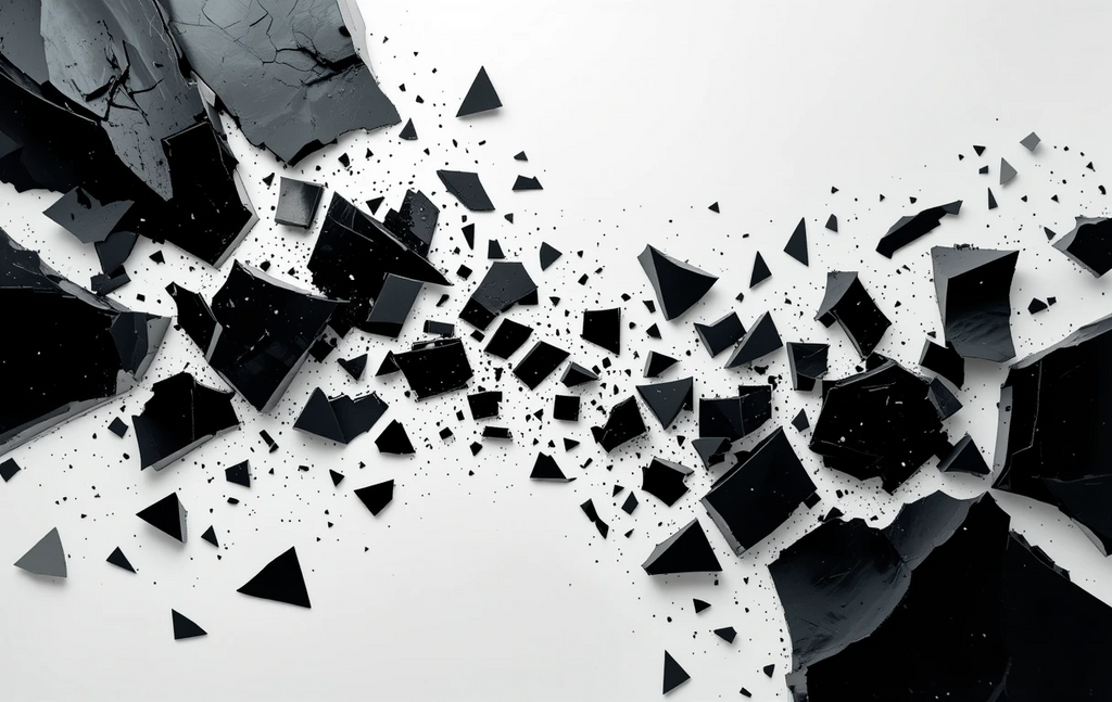 Diagonal crisscrossing black beamsIntersecting Shadows