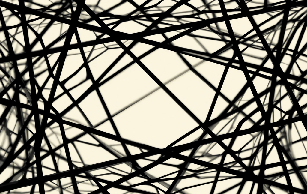 Polygonal low-poly gradient fade to blackMonochrome Facets