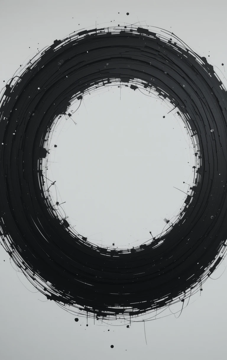 Concentric thick black circular strokesEternal Orbit