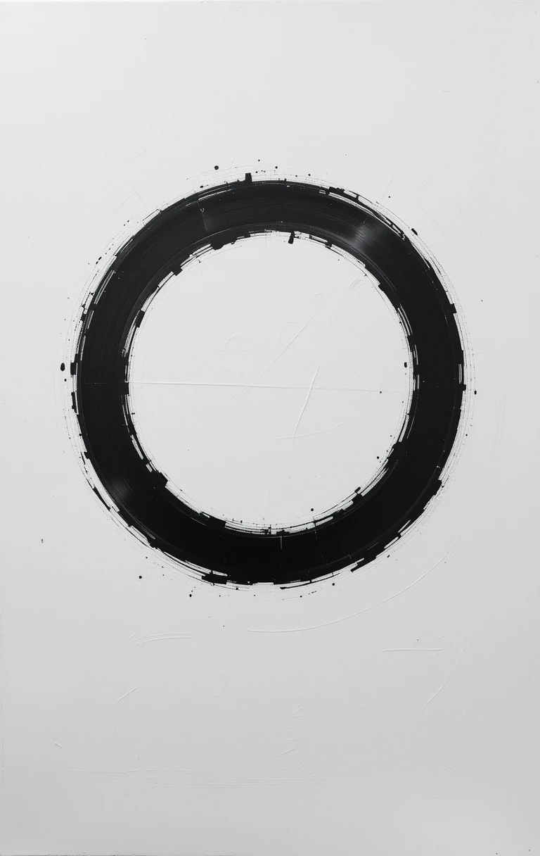Concentric thick black circular strokesEternal Orbit