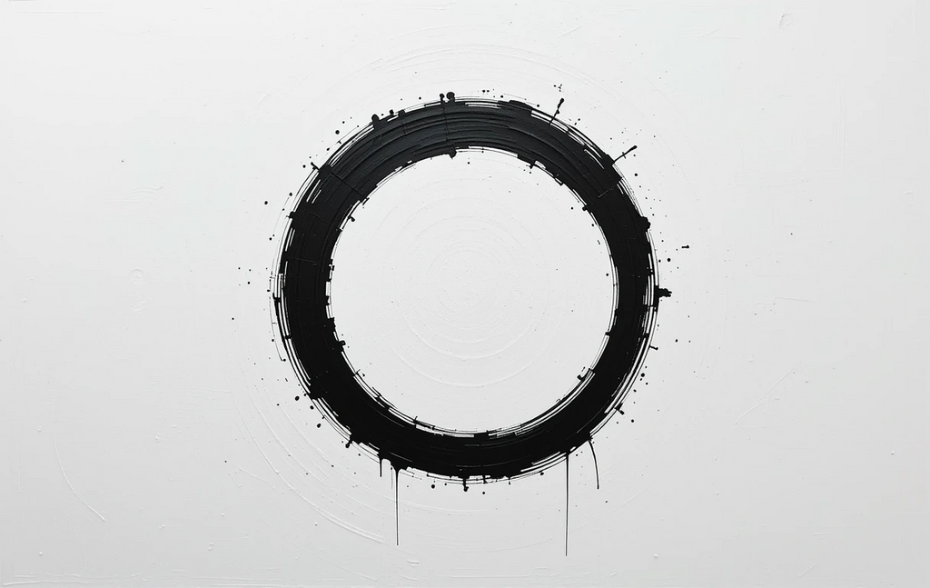 Concentric thick black circular strokesEternal Orbit