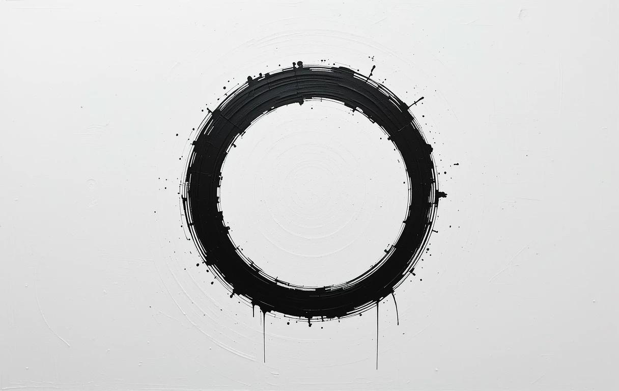 Concentric thick black circular strokesEternal Orbit
