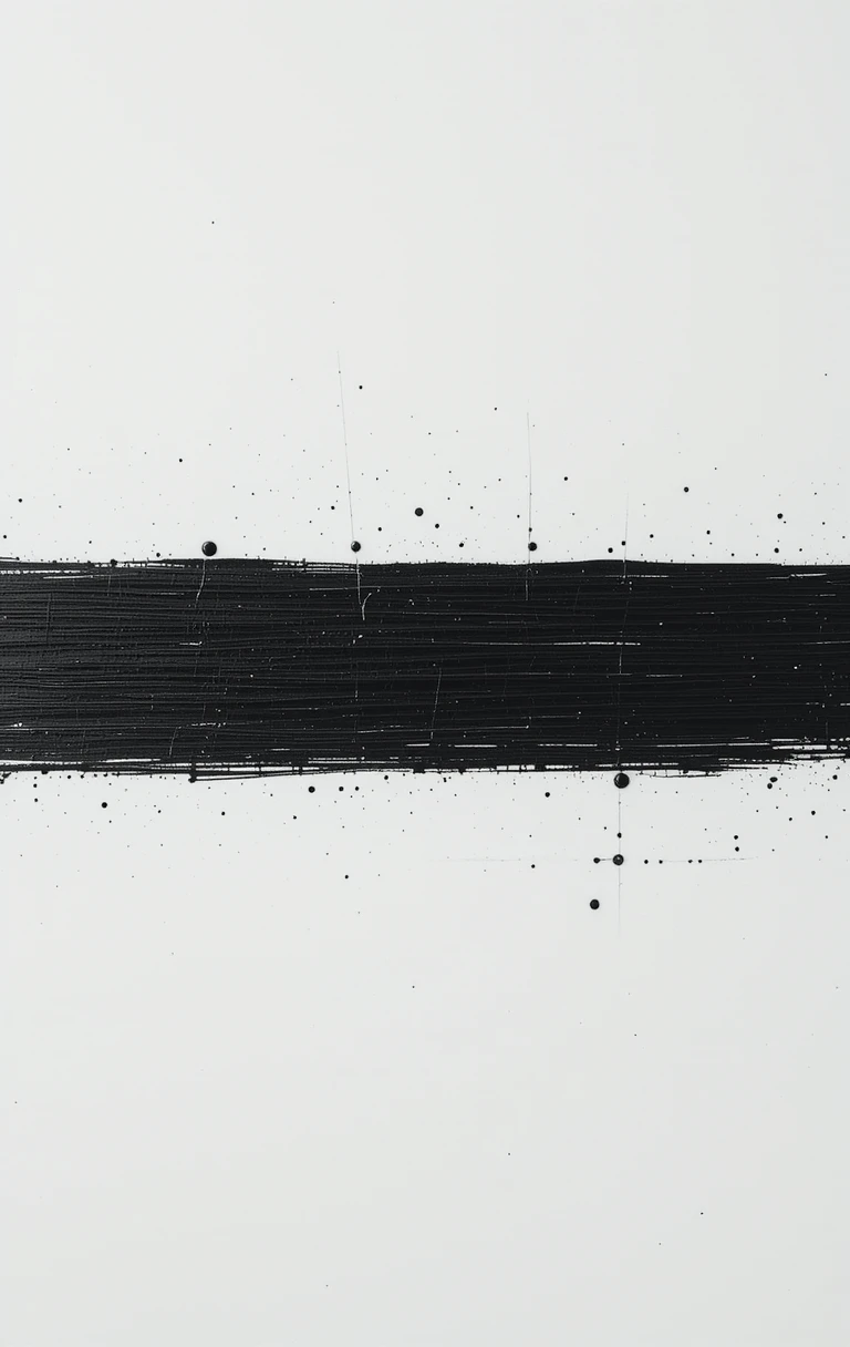 Horizontal black layered brushstrokes with splatters Outrenoir Horizon