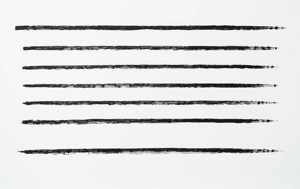 Horizontal black layered brushstrokes with splatters Outrenoir Horizon