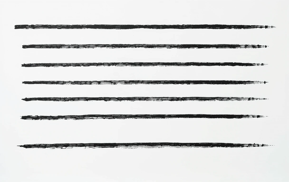 Horizontal black layered brushstrokes with splatters Outrenoir Horizon