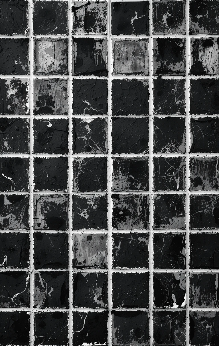 The grid of worn, scratched squares