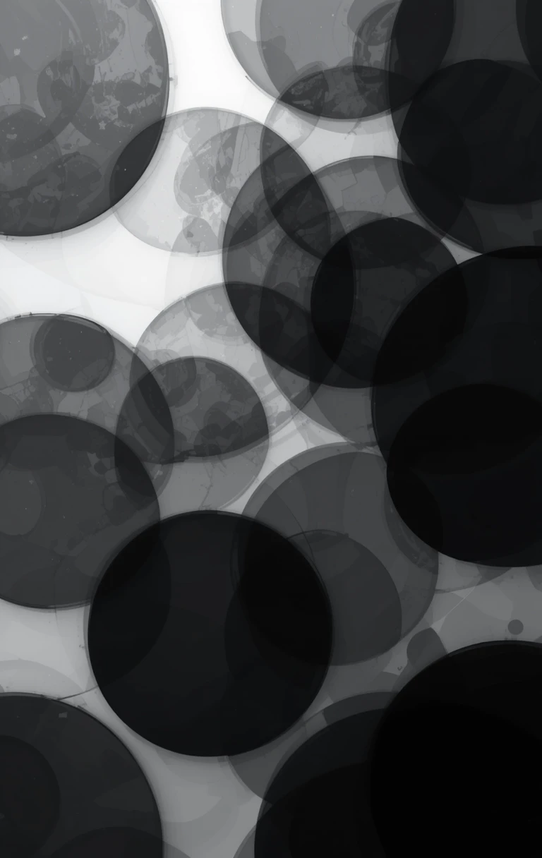 The overlapping translucent circles/bubbles