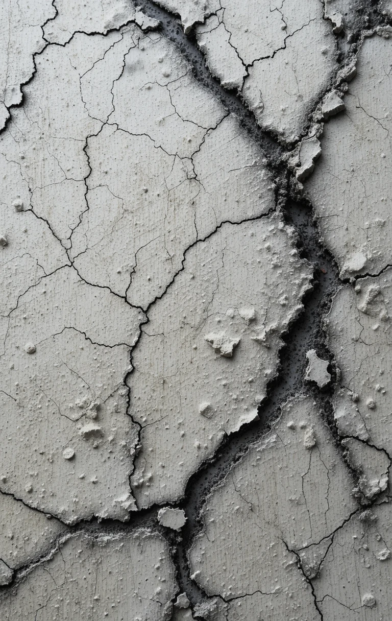 Reflects the deep cracks and raised, dried-mud-like texture.
