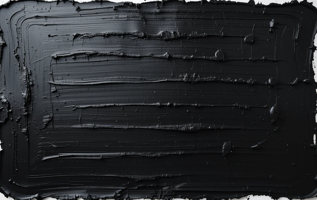 Inspired by the thick, dripping paint split between black and white halves.