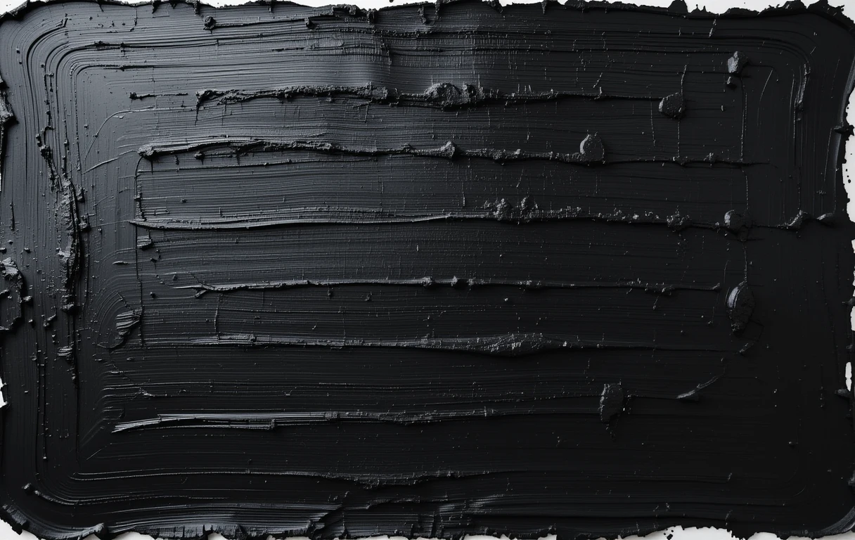 Inspired by the thick, dripping paint split between black and white halves.