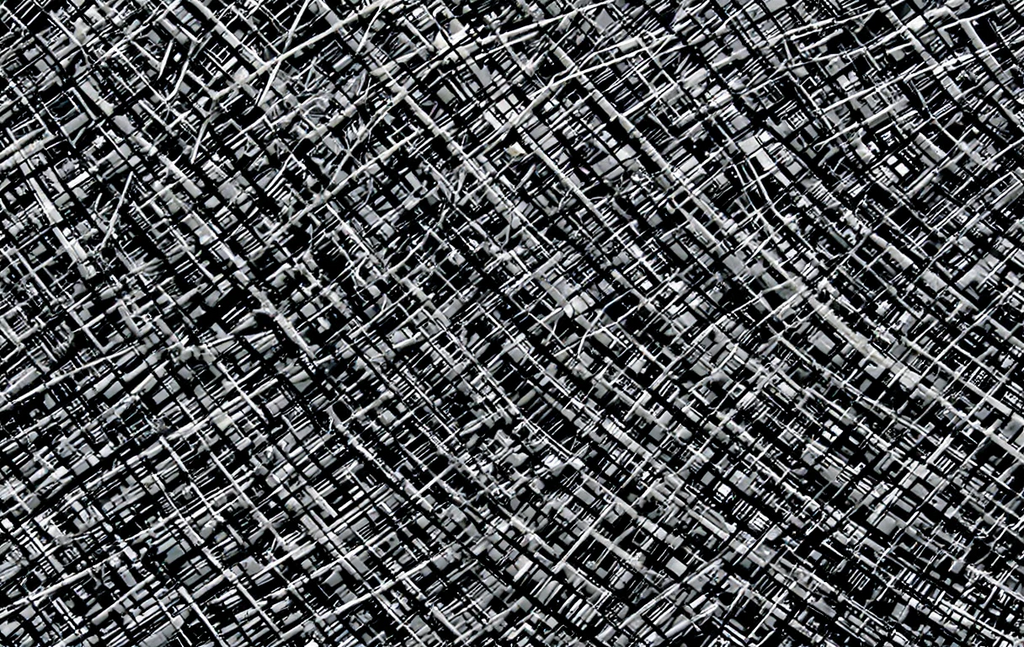 Suggests the intricate, interconnected threads and nodes like a neural map