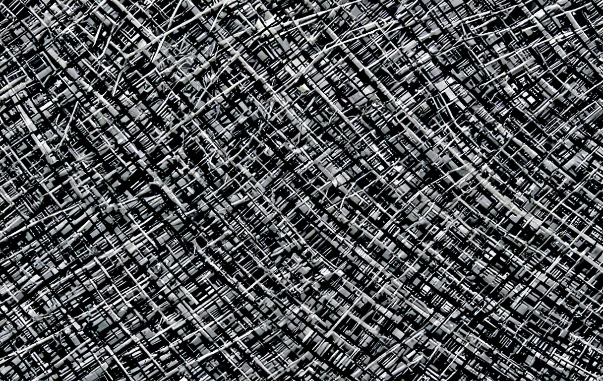 Suggests the intricate, interconnected threads and nodes like a neural map