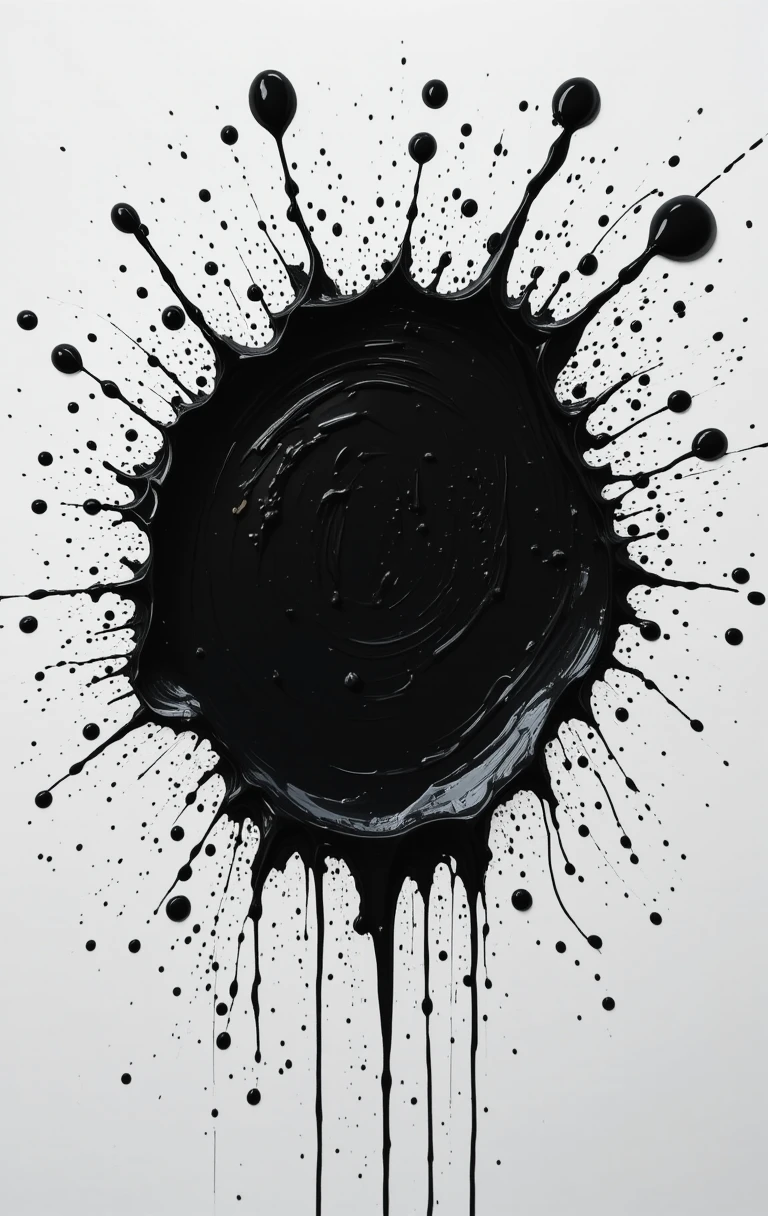 The explosive upward splash with droplets
