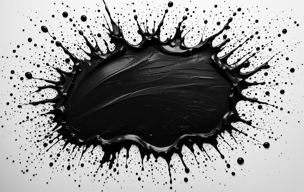 The explosive upward splash with droplets