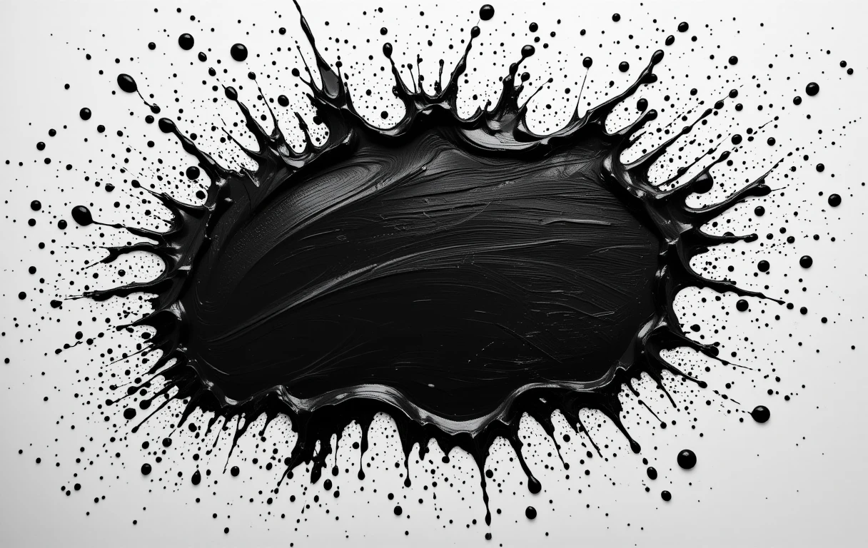 The explosive upward splash with droplets