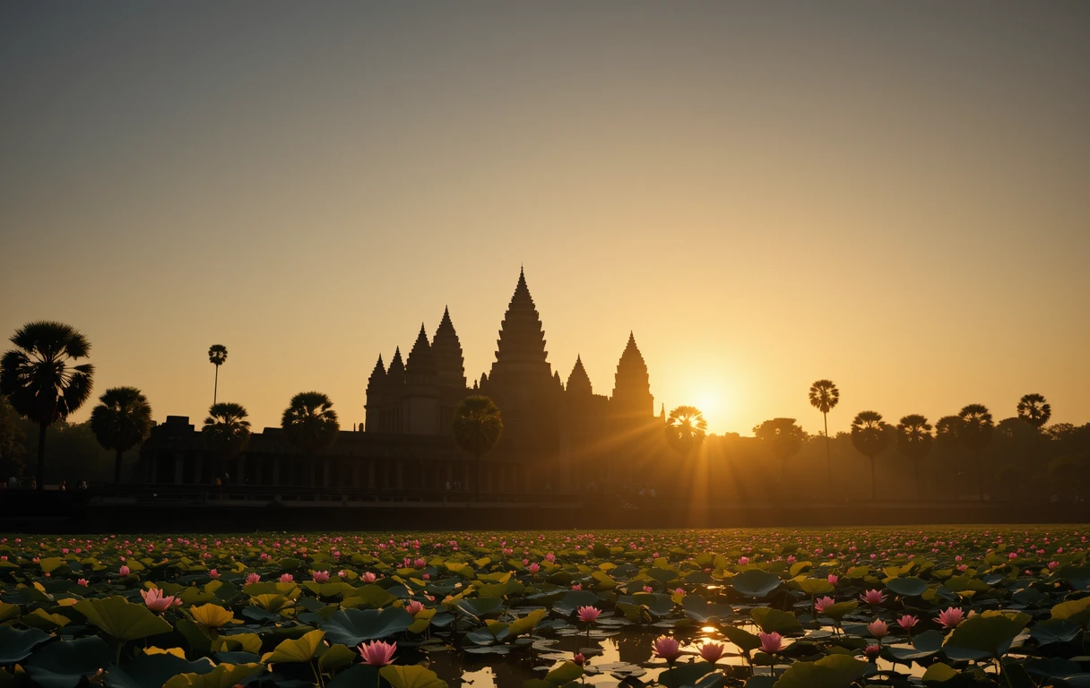 Angkor Wat Sunrise Lotus
