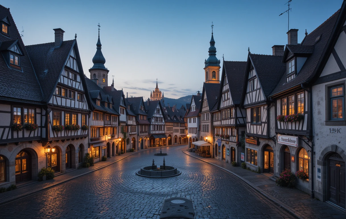 Rothenburg Night Street