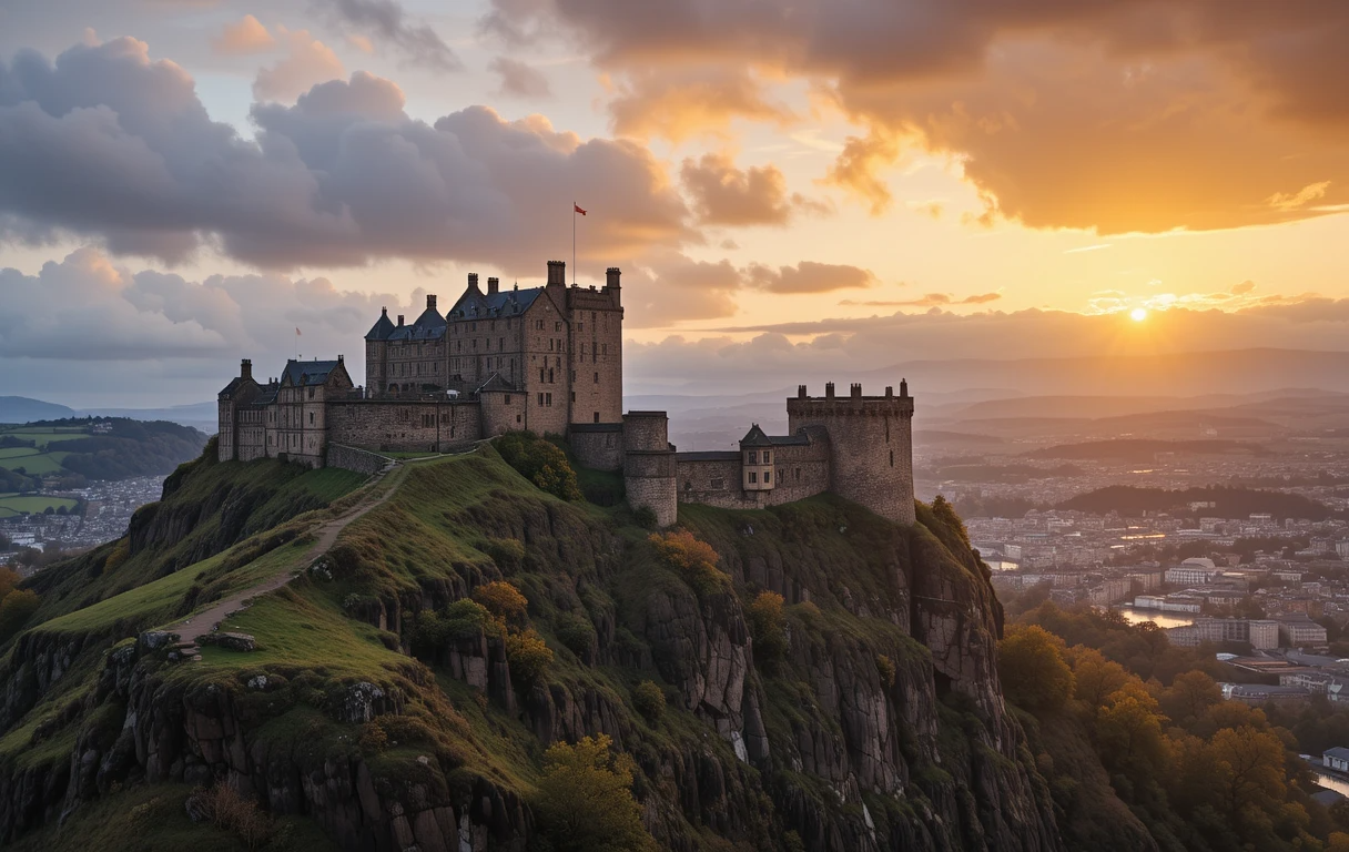 Edinburgh Castle Hill Glow