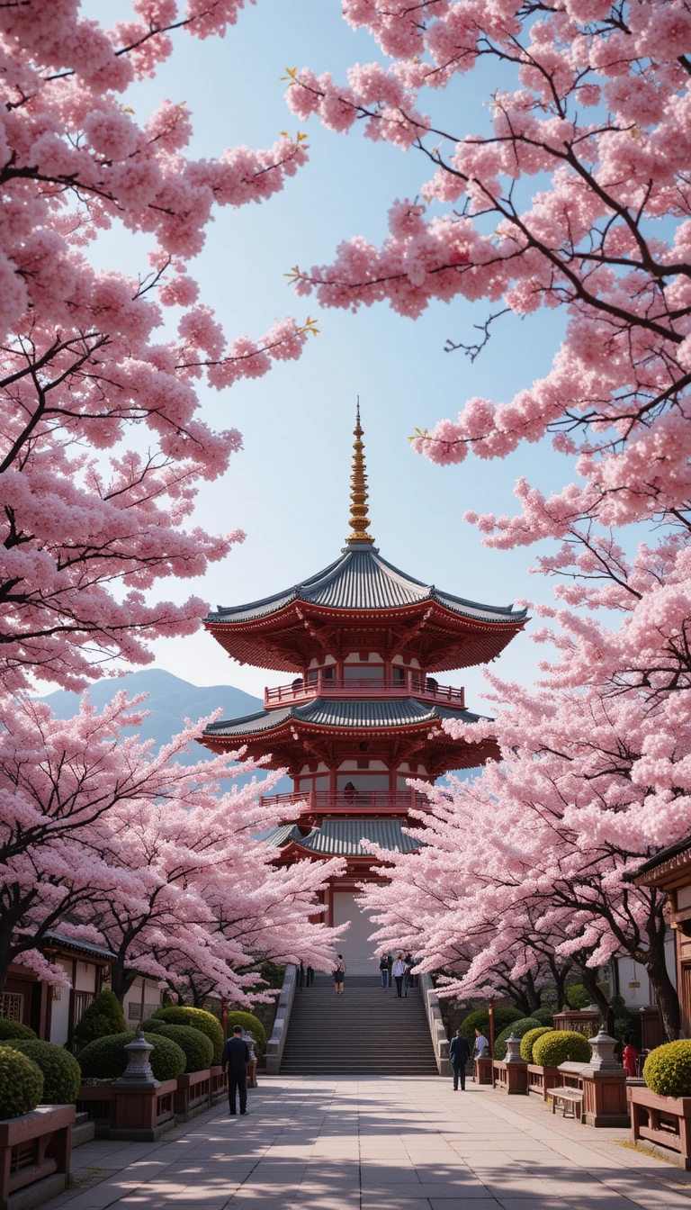 Kyoto Cherry Blossom Pagoda