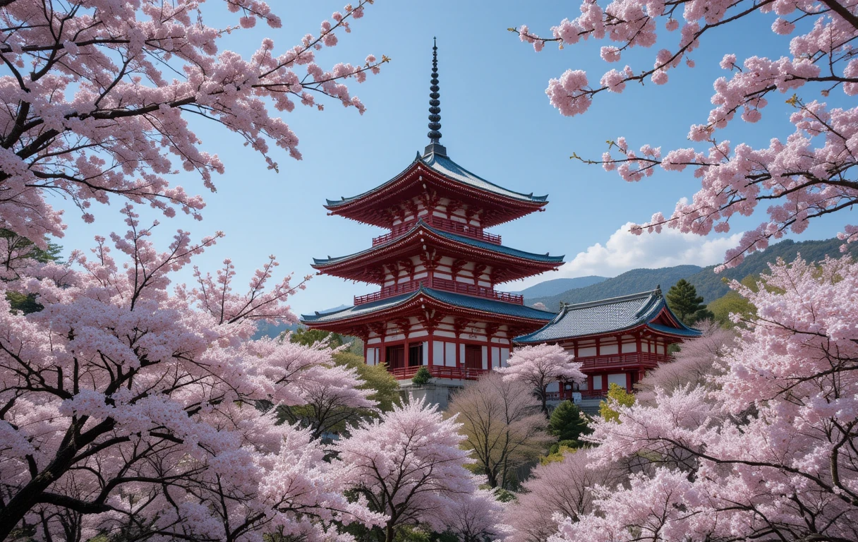 Kyoto Cherry Blossom Pagoda