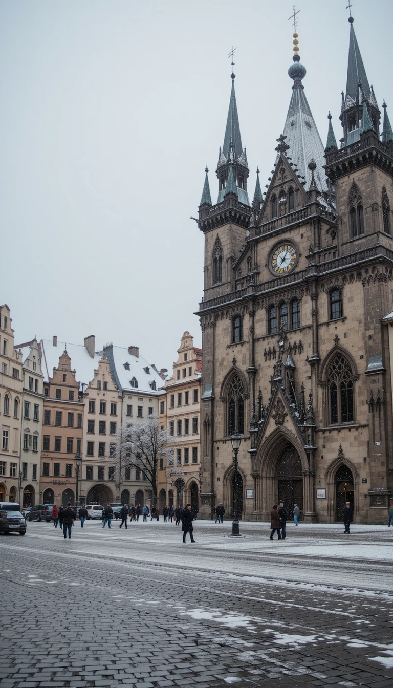 Winter Wonderland in Prague's Old Town Square