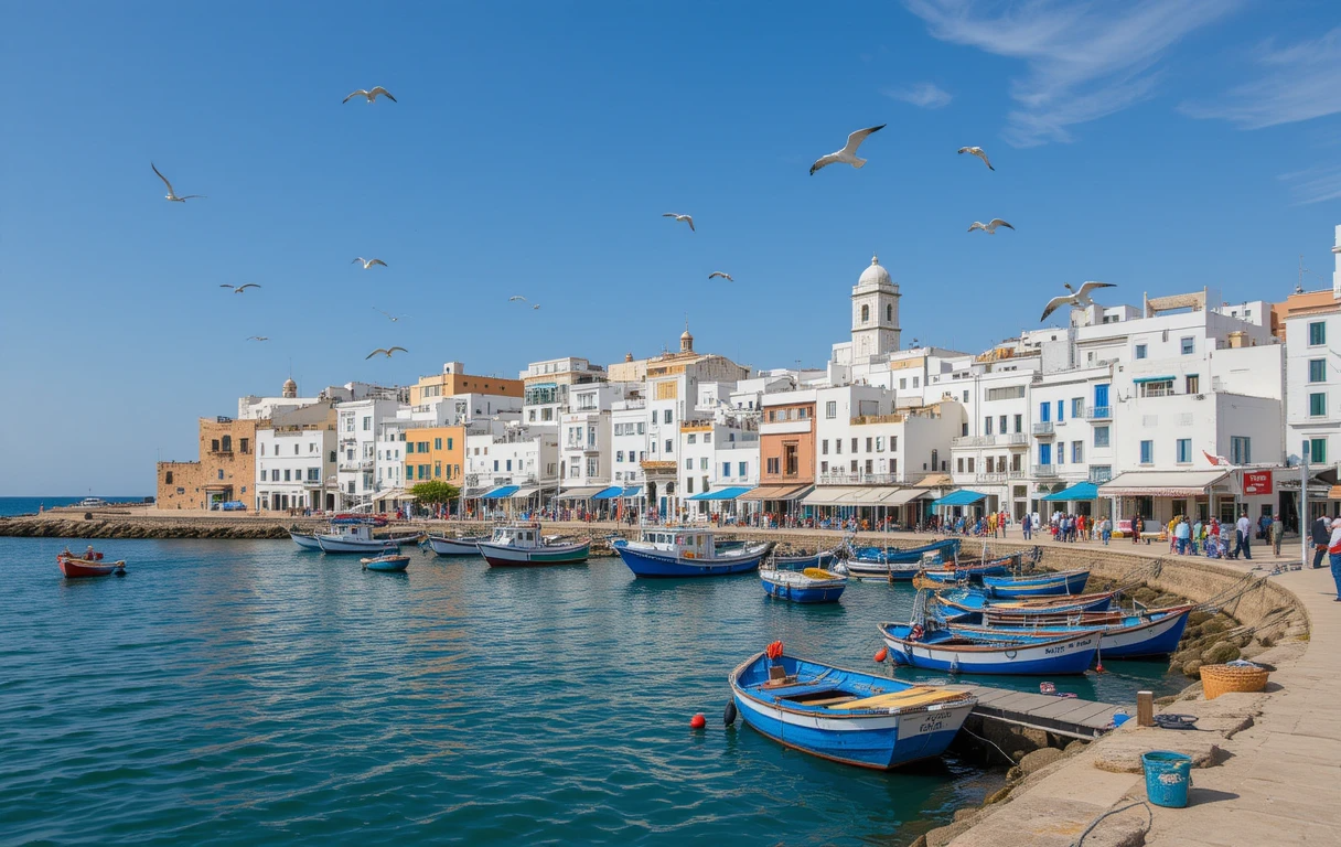 Whitewashed Charm of Oia Harbor
